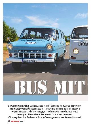 Barkas B1000 vs. Ford Transit vs. VW T2a