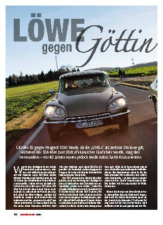 Duell Citroën DS gegen Peugeot 504