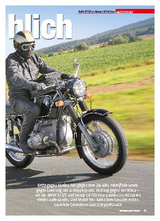 BMW R 75/5 vs. Honda CB 750 Four