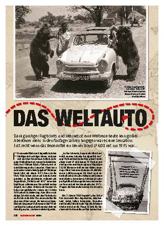 Weltreise im Lloyd LP 600