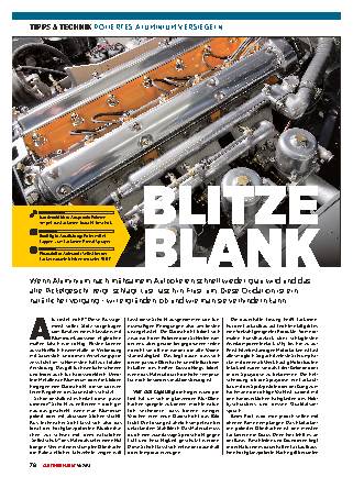 Poliertes Aluminium versiegeln