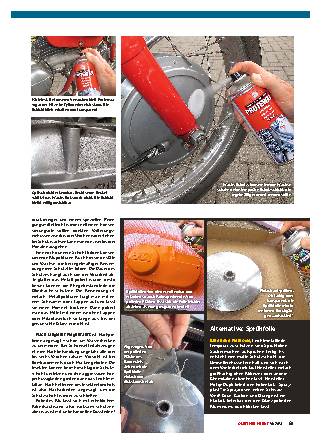 Poliertes Aluminium versiegeln