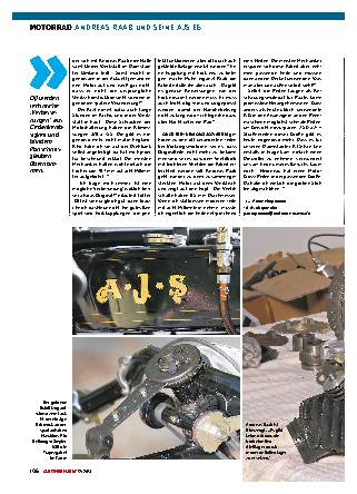 Andreas Raab und seine AJS E6