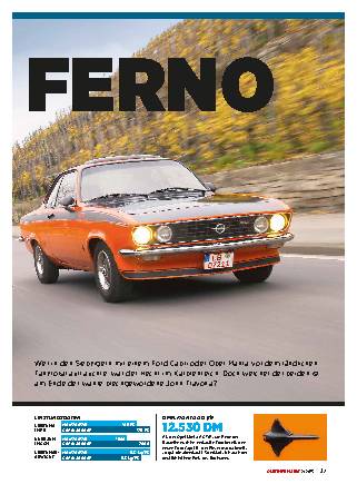 Capri 1 gegen Manta A