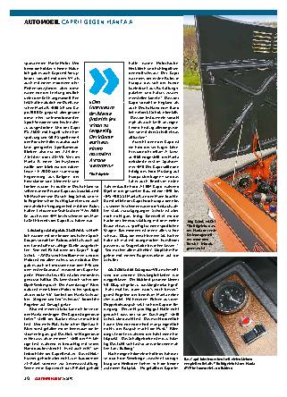 Capri 1 gegen Manta A