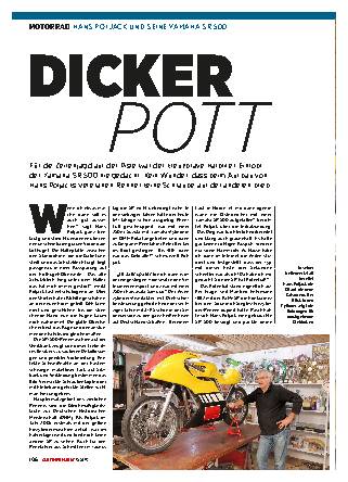 Hans Poljack und seine Yamaha SR 500