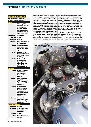 Rekordfahrt BMW R 100 RS