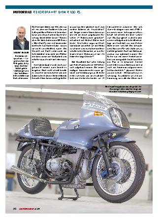 Rekordfahrt BMW R 100 RS