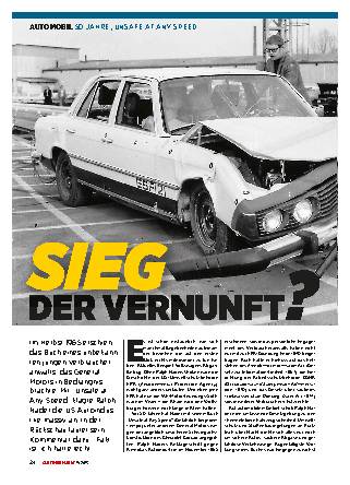 50 Jahre Unsafe at any Speed