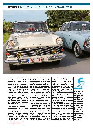 Duell Ford Taunus 17M P3 vs. Opel Rekord 1700 P2