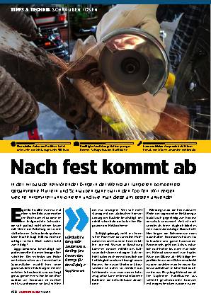 Schrauben lösen