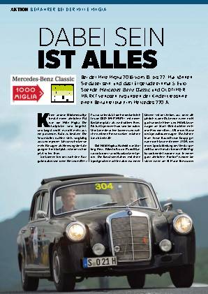 Beifahrer bei der Mille Miglia