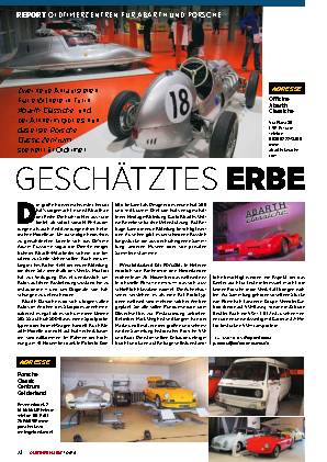 Oldtimerzentren für Abarth und Porsche