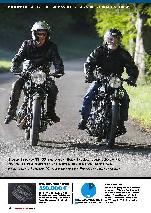 Brough Superior SS 100 gegen Vincent Black Shadow