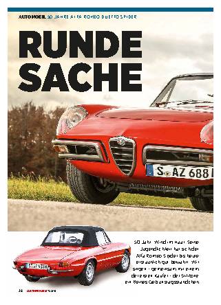 50 Jahre Alfa Romeo Duetto Spider