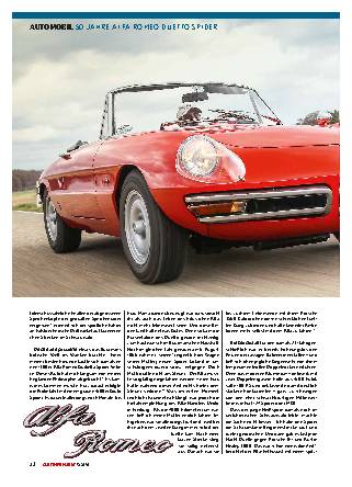 50 Jahre Alfa Romeo Duetto Spider