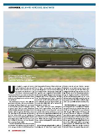 40 Jahre Mercedes Benz W123