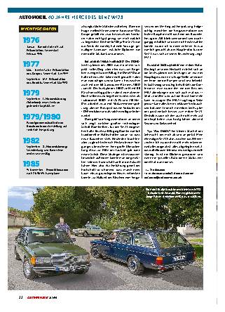 40 Jahre Mercedes Benz W123