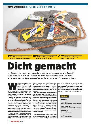 Dichtungen und Dichtmassen