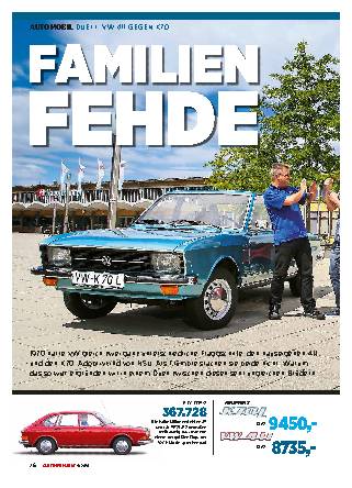 Duell: VW 411 gegen K70