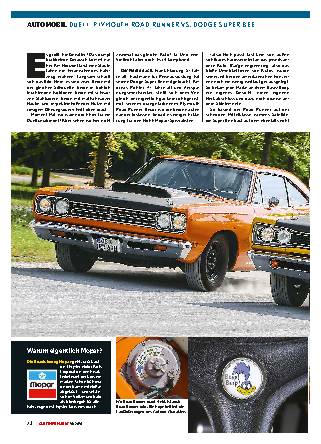 Duell: Dodge Super Bee vs. Plymouth Road Runner
