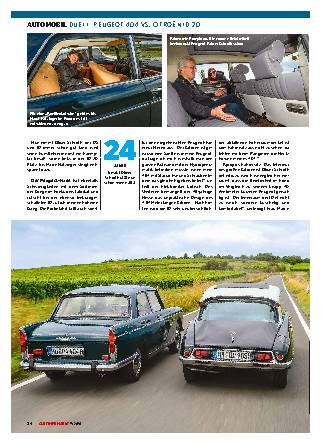 Duell: Peugeot 404 vs. Citroën ID 20