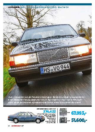 Duell Volvo 940 gegen Mercedes-Benz W124