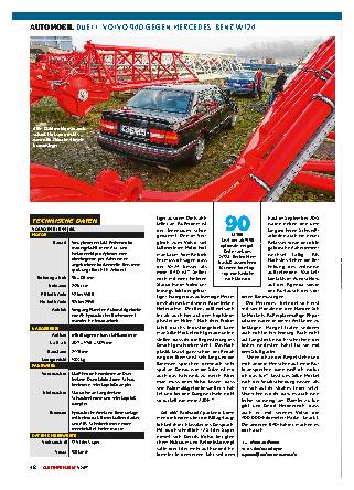 Duell Volvo 940 gegen Mercedes-Benz W124