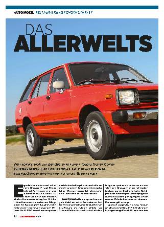 Restaurierung Toyota Starlet