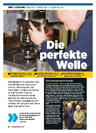 Zweitakt-Kurbelwelle überholen