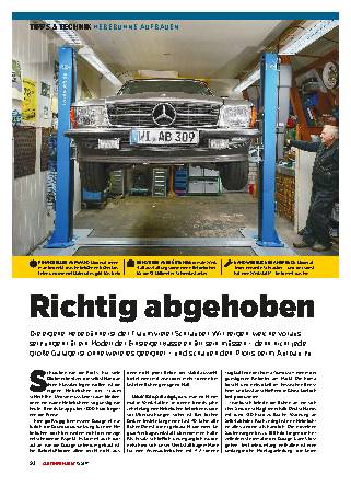 Hebebühne aufbauen