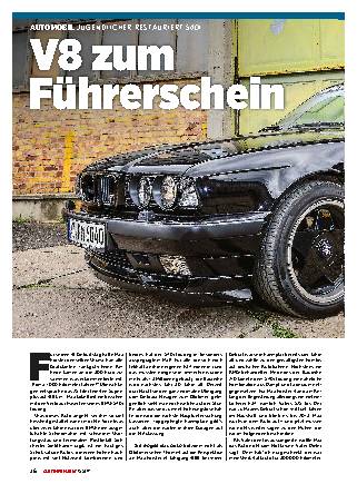 Jugendlicher restauriert 540I