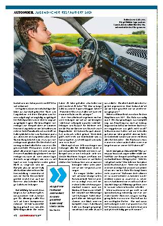 Jugendlicher restauriert 540I
