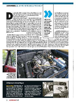 50 Jahre Mercedes Strichacht