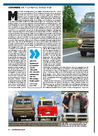 VW T1 Samba vs. Dodge A 108