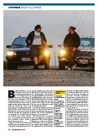 Passat vs. Caprice