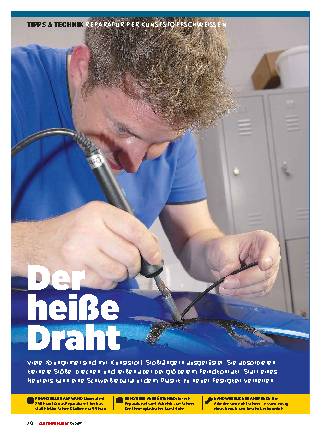 Reparatur per Kunststoffschweissen