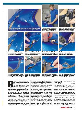 Reparatur per Kunststoffschweissen