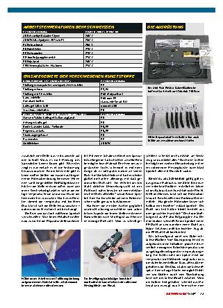 Reparatur per Kunststoffschweissen