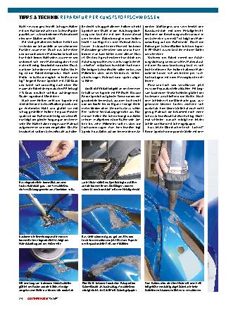 Reparatur per Kunststoffschweissen