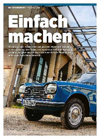 Restaurierung Peugeot 204