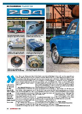 Restaurierung Peugeot 204