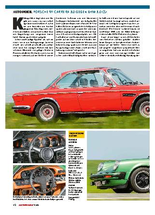 Porsche 911 Carrera 3.0 gegen BMW 3.0 CSI