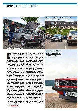 Im Golf L zum GTI-Treffen