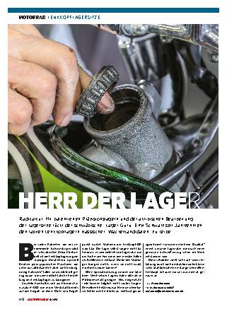 Motorrad Lenkkopflagersitze