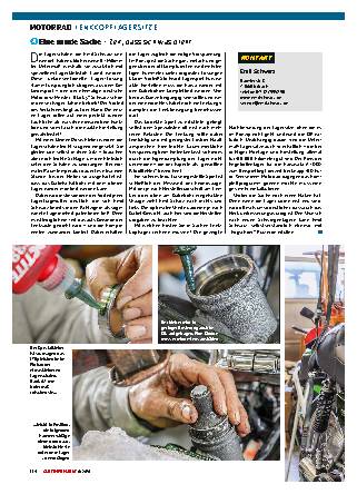 Motorrad Lenkkopflagersitze