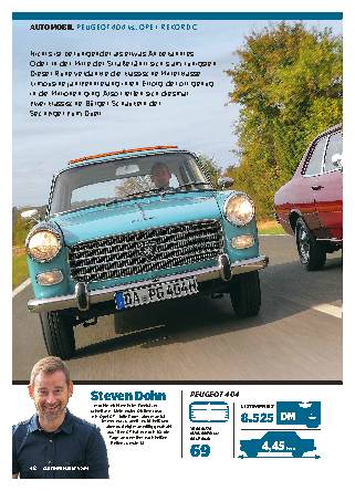 Peugeot 404 vs. Opel Rekord C