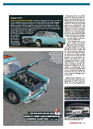Peugeot 404 vs. Opel Rekord C
