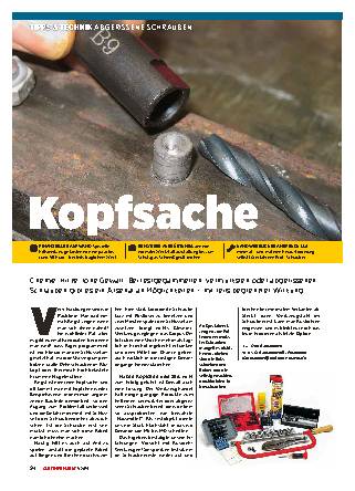 Abgerissene Schrauben 