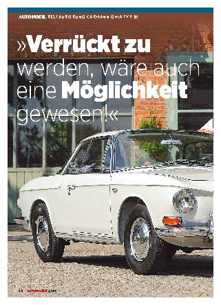 Restaurierung Karmann Ghia Typ 34